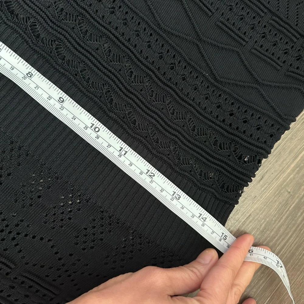 Alexis Black Textured Knit Mermaid Hem Dress - Picture 5 of 7